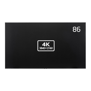 86型パブリック液晶ディスプレイ/3840×2160/USB Type-C、ミニD-Sub15ピン、HDMI、RS-232C、ステレオミニジャック/ブラック/スピーカ/〔3年保証〕