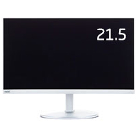 21.5型フルHD液晶ディスプレイ (21.5型/1920×1080/DisplayPort、VGA/白/スピーカー：あり)