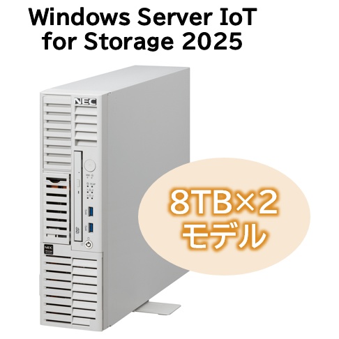 iStorage NS100Tm (Pentium Gold G7400/16GB/HDD・16TB/Windows Server IoT 2025 for Storage Workgroup Edition/タワー/3年保証)