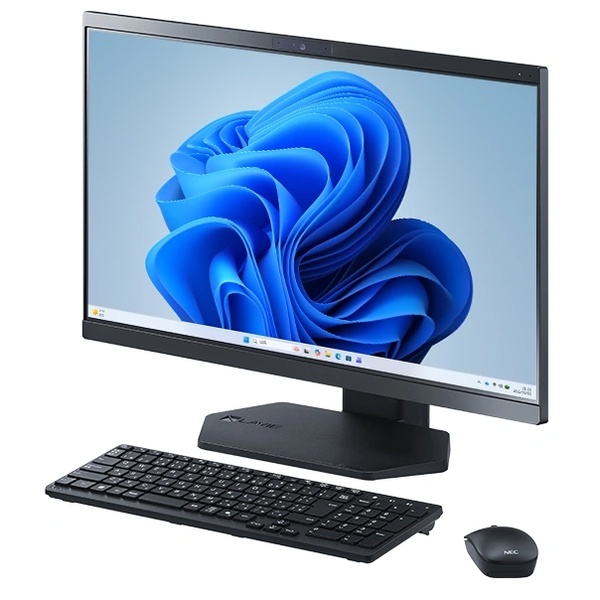 LAVIE A23 A2375/LAB-B ファインブラック/Ci7-1355U/16GB/SSD512GB/DVDスーパーマルチドライブ/Win11H/Microsoft365P(24か月版)/OfficeH&B2024オプション付/23.8型IPS/FHD