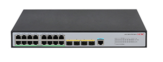 H3C S5016PV5-EI-S L2 Ethernet Switch with 16*10/100/1000BASE-T Ports and 4*1000BASE-X SFP Ports、(AC)