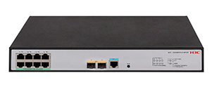 H3C S5008PV5-EI-HPWR L2 Ethernet Switch with 8*10/100/1000BASE-T PoE+ Ports (AC 125W) and 2*1000BASE-X SFP Ports、(AC)