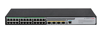 H3C S5024PV5-EI L2 Ethernet Switch with 24*10/100/1000BASE-T Ports and 4*1000BASE-X Ports、(AC)