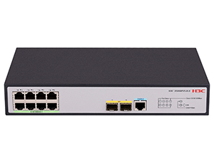 H3C S5008PV5-EI-S L2 Ethernet Switch with 8*10/100/1000BASE-T Ports and 2*1000BASE-X SFP Ports、(AC)