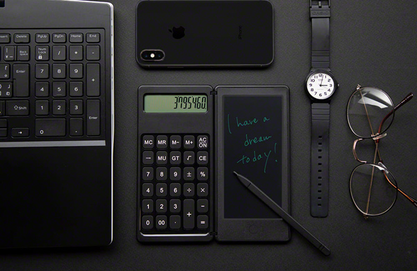 Qurra 電卓＆デジタルメモ BUREW K-mo book mini