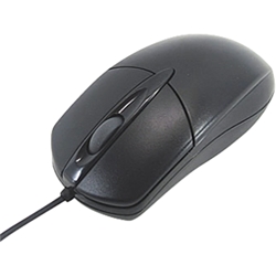 USB接続スクロール光学式マウス 黒