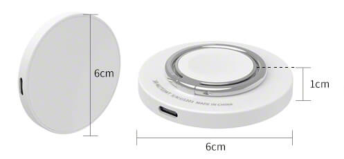 マグネット対応マルチワイヤレス充電器 タッチアタッチ ホワイト