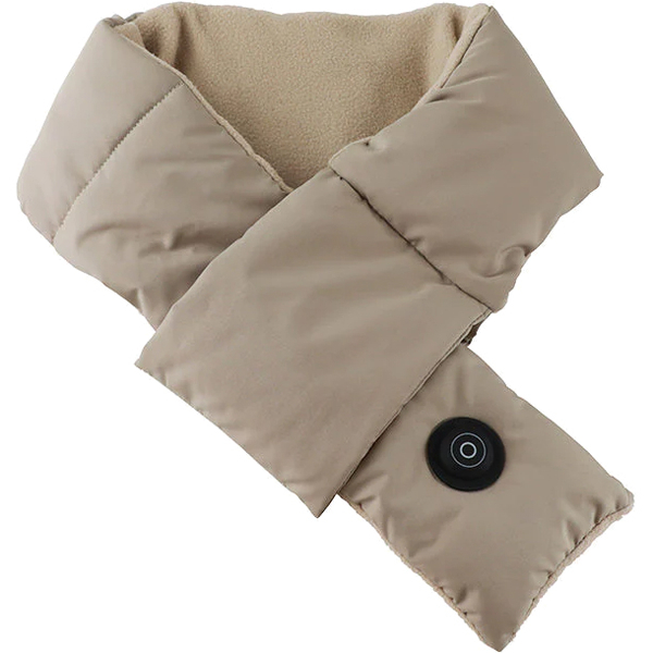 電熱ネックウォーマー すぐぬっく ネック グレージュ