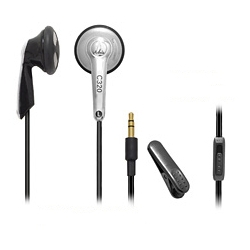 インナーイヤーヘッドホン シルバー