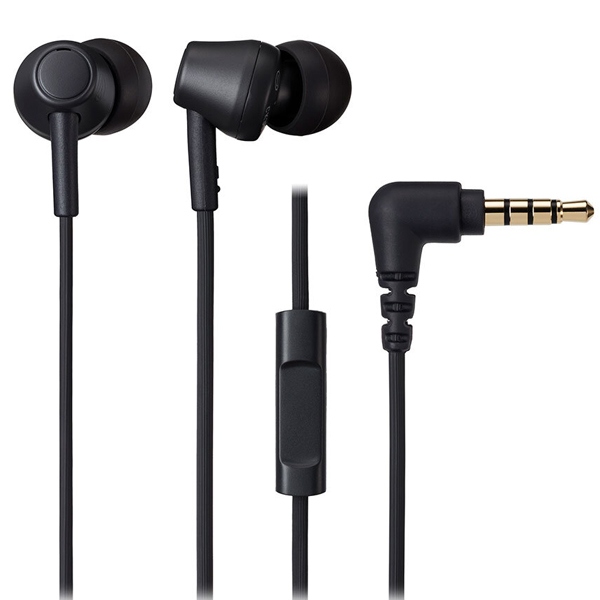 マイク付イヤホン ブラック