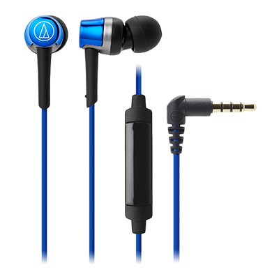 スマートフォン用インナーイヤーヘッドホン ブルー