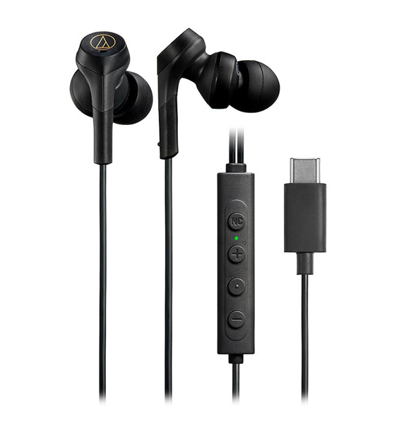 ノイズキャンセリングUSB Type-C用イヤホン ブラック