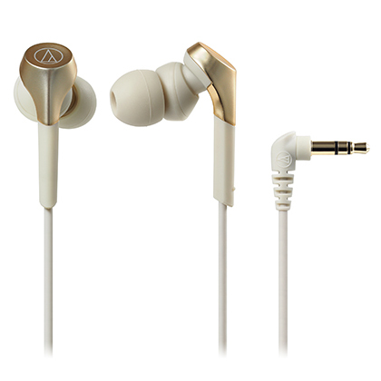 SOLID BASS インナーイヤーヘッドホン シャンパンゴールド