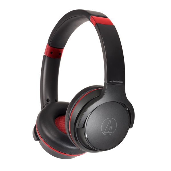 ワイヤレスヘッドホン ブラックレッド Bluetooth 最大60時間再生 急速充電 低遅延モード マルチポイント対応