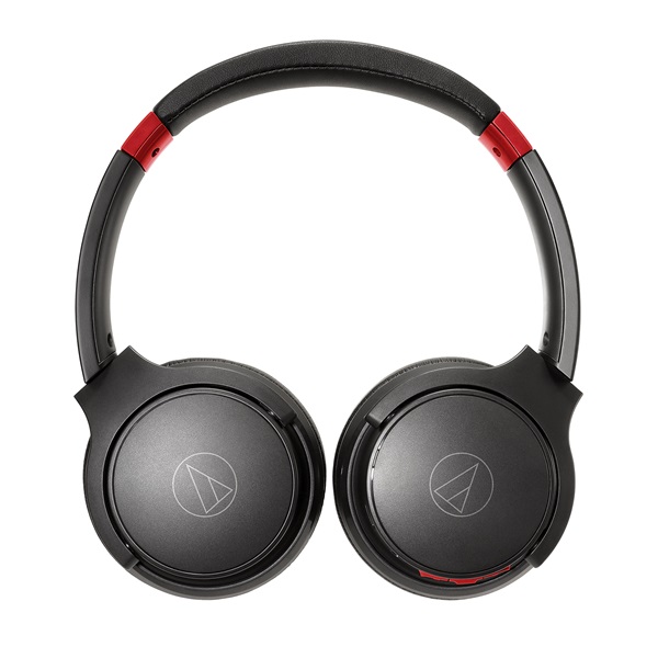 ワイヤレスヘッドホン ブラックレッド Bluetooth 最大60時間再生 急速充電 低遅延モード マルチポイント対応