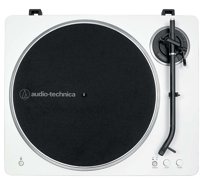 ワイヤレスターンテーブル ホワイト/シルバー