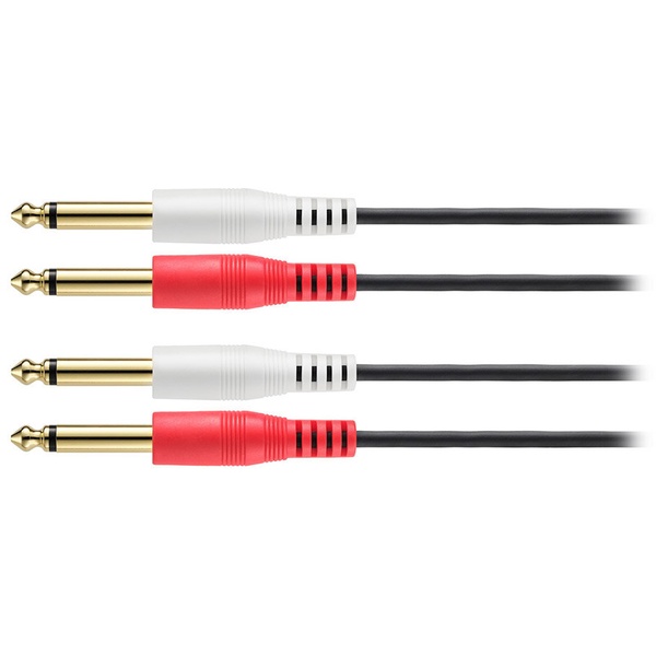オーディオケーブル 3m （φ6.3mmモノラル標準プラグ×2-φ6.3mmモノラル標準プラグ×2）