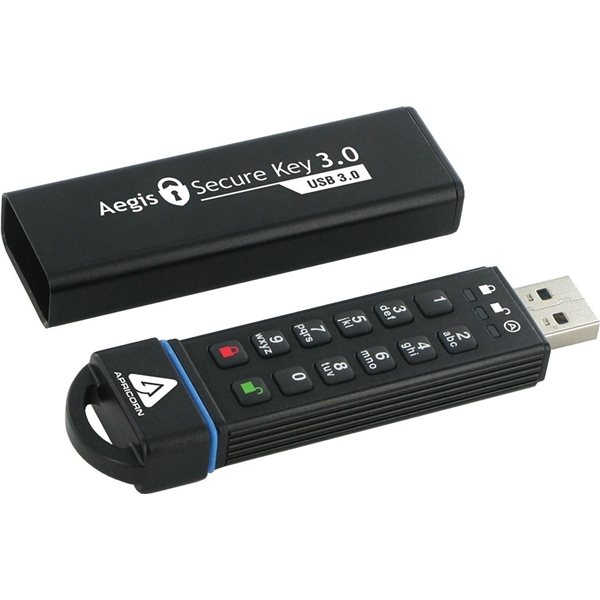 暗証番号方式USBメモリ Aegis Secure Key - USB 3.0 Flash Drive 240GB
