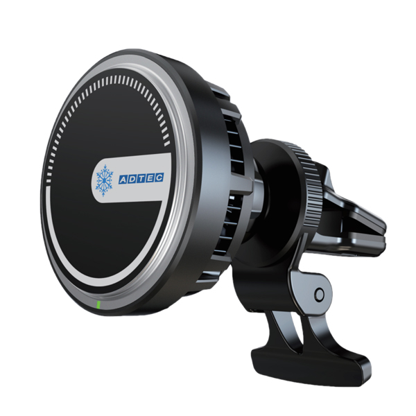 Magsafe ワイヤレス マグネット式充電器 ペルチェ素子搭載 車載 エアコン吹き出し口