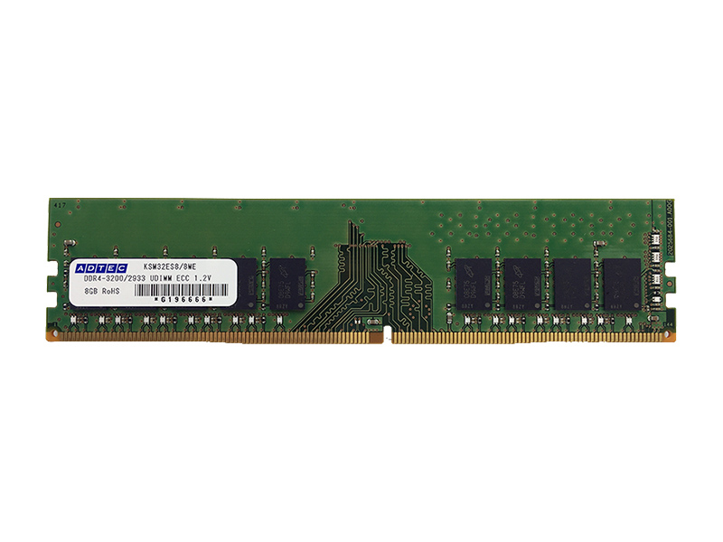 DDR4-3200 UDIMM ECC 8GB×4枚 1Rx8