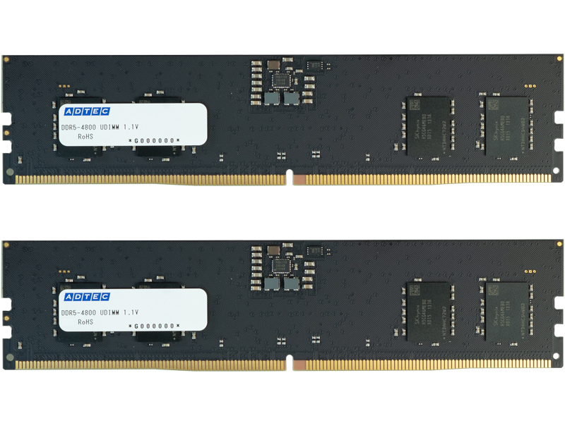DDR5-4800 UDIMM 32GB×2枚