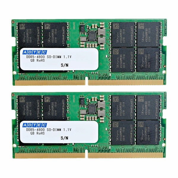 DDR5-4800 SODIMM 32GB×2枚