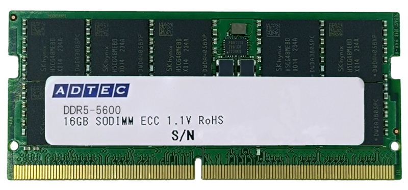 DDR5-5600 SO-DIMM ECC 16GB 1Rx8