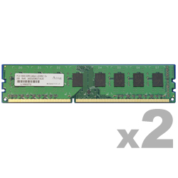 DDR3-1066 240pin UDIMM 2GB×2枚