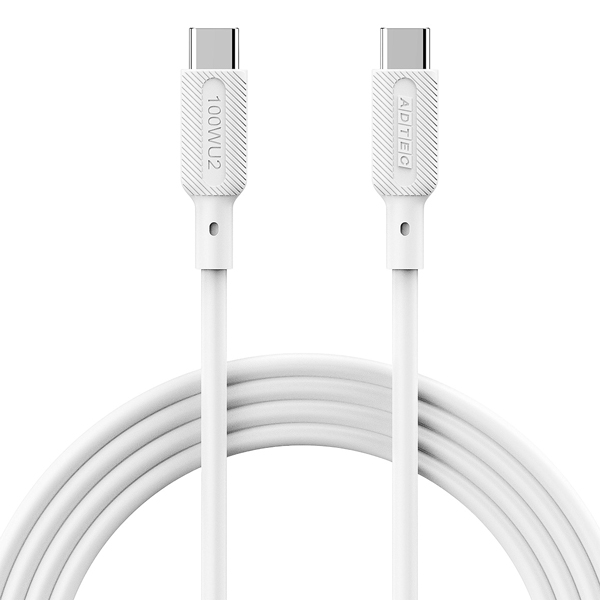 USB2.0 Type-C to C ケーブル (100W出力 / 480Mbps / 1.0m) ホワイト