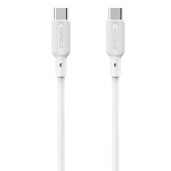 USB2.0 Type-C to C ケーブル (100W出力 / 480Mbps / 1.0m) ホワイト