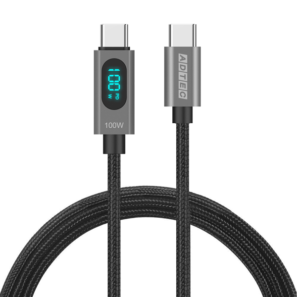 USB Type-C to C ケーブル (スマートモニタリング / 100W出力 / 480Mbps / 1.2m)