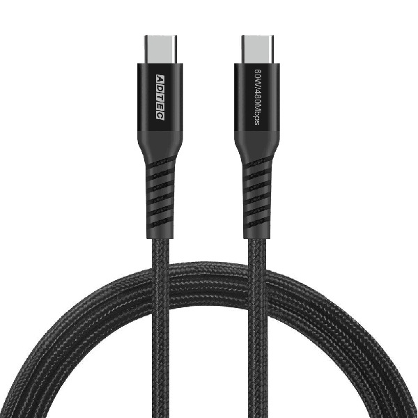 Power Delivery対応 AC充電器/33W/USB Type-C 1ポート/ブラック & Type-C to Cケーブルセット