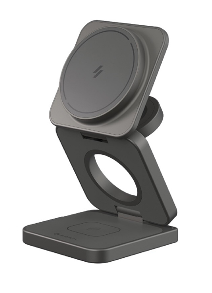 Mag 3 Ultra Gray Qi2 25W 3-in-1 折りたたみ式ワイヤレス充電器