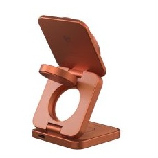 Mag 3 Ultra Orange Qi2 25W 3-in-1 折りたたみ式ワイヤレス充電器