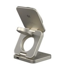 Mag 3 Ultra Titanium Qi2 25W 3-in-1 折りたたみ式ワイヤレス充電器