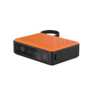 充電ケーブル内蔵、30W急速充電対応モバイルバッテリー (10000mAh) オレンジ