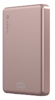 VIONTA L10 Pink 超薄型マグネットワイヤレス充電モバイルバッテリー 10000mAh