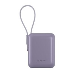 VIONTA Q Purple ケーブル内蔵型ウルトラコンパクトモバイルバッテリー 10000mAh