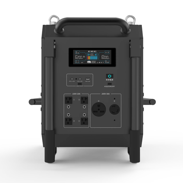 ASAGAO 大型ポータブル電源 AS9700 超大容量9792Wh 超大出力定格6000W 100V200V同時対応 約2.5時間の高速充電可能 安全性に優れたリン酸鉄リチウムイオン電池採用