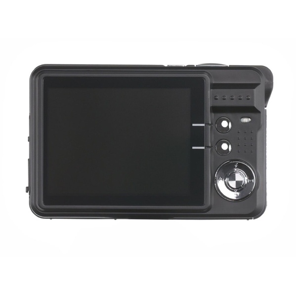 ASAGAO Digital Camera (Black) 高解像度デジタルカメラ 2.7インチ液晶モニタ 最大5600x4200（24M）ビクセル高画質撮影 8倍デジタルズーム SDカード別売