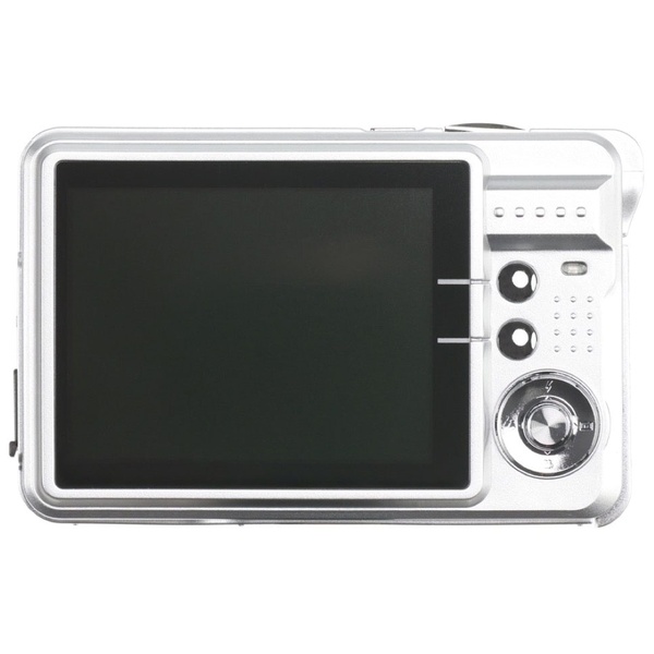 ASAGAO Digital Camera (Silver) 高解像度デジタルカメラ 2.7インチ液晶モニタ 最大5600x4200（24M）ビクセル高画質撮影 8倍デジタルズーム SDカード別売