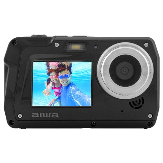 防水コンパクトデジタルカメラ aiwa cam DCW (1300万画素CMOSセンサー/3.0インチIPSディスプレイ/水深10m防水/電子手ブレ補正/AF/4倍デジタルズーム/自撮り撮影/軽量)