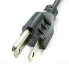 電源ケーブル 3極プラグ/3極ソケット PSE対応品 定格12/125V 0.5m