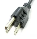 電源ケーブル 3極プラグ/3極ソケット PSE対応品 定格15A/125V 5m