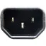 抜け防止 ロック電源ケーブル 2m C14-C15 Lock Slim 定格：15A/250V PSE
