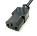 電源ケーブル 2極平型プラグ（アース端子付）/3極ソケット PSE対応品 定格7A/125V 2m
