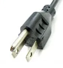 電源ケーブル 3極プラグ/3極ソケット PSE対応品 定格7A/125V 3m