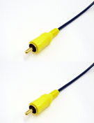 RCAプラグ（黄）/RCAプラグ（黄） 同軸（1.5C） 75Ω同軸ケーブル 2m