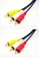 RCAプラグ（赤・白・黄）/RCAプラグ（赤・白・黄） 音声・映像用ケーブル 10m
