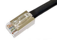 カテゴリ5e ロボットケーブル 撚り線 ストレート 黒(ケーブル仕様B) 3m